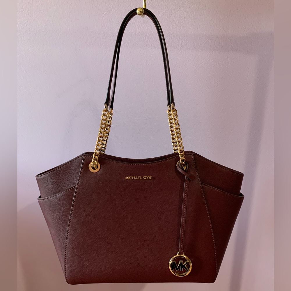 NWOT Michael Kors Burgundy Tote Bag purse